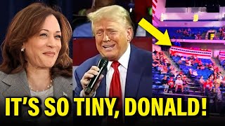 Kamala hits Trump WHERE IT HURTS…his tiny crowd SIZE [upl. by Pournaras237]