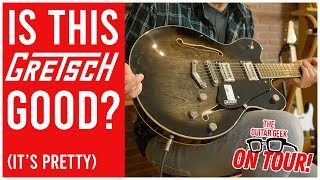 I went to Vienna to try a Gretsch G5622CB Bristol Fog  The Guitar Geek ON TOUR [upl. by Newbill]