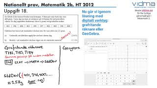 Matematik 2b och 2c Nationellt prov HT 2012 Del D upg 1721 [upl. by Lali]