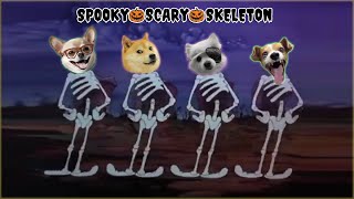 Spooky Scary Skeletons Songs Dog Cover [upl. by Niliac771]