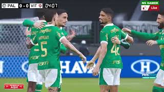 PALMEIRAS X VITORIA I SIMULANDO 🎮⚽️ GAMEPLAY PC PES21 [upl. by Yelyab]