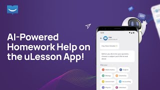 AIPowered Homework Help on the uLesson App✨ [upl. by Stanzel969]