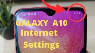 Samsung Galaxy a10 Internet Show But Not Working Fix  Galaxy Internet Settings [upl. by Glenn]