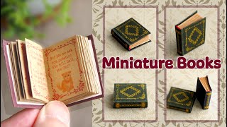 こだわりの洋書豆本（イソップ物語）の作り方  DIY How to Make Classical Design Miniature Books  Tutorial [upl. by Asiuqram]