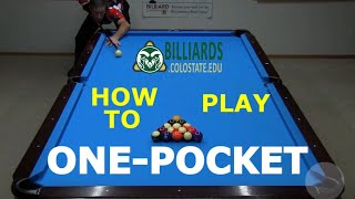 How to Play One Pocket – with the “Official Rules” [upl. by Happy]