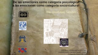 De las emociones como categoría psicológica a las emociones como categoría sociocultural EDITADO [upl. by Deborah]