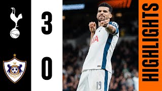 Tottenham Hotspur 30 Qarabag  Europa League Highlights  Johnson Sarr and Solanke goals [upl. by Deedee]