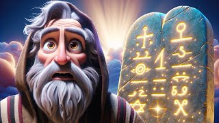 Moses And The 10 Commandments  AI Animation [upl. by Nakada]