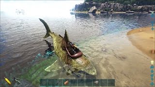 ARK Survival Evolved Online 4  Đi săn cá voi khổng lồ Leedsichthys [upl. by Campball]