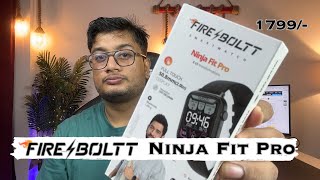 Fire boltt ninja fit pro smartwatch unboxing  Fireboltt Ninja Fit Pro NEW [upl. by Redd]