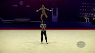 Portugal 1 POR  2021 Acrobatic Worlds Geneva SUI Balance Mixed Pair [upl. by Anirpas633]