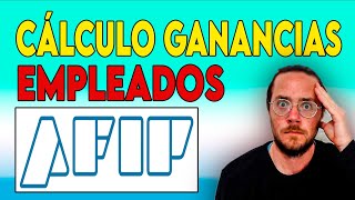 CÁLCULO RETENCION IMPUESTO a las GANANCIAS EMPLEADOS en RELACION de DEPENDENCIA FÁCIL AFIP [upl. by Urban]