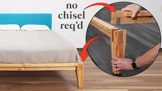 DIY Castle Joint Platform Bed made w 2x4s Buy vs DIY [upl. by Boffa8]