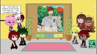 MLB  MHA reacts to Marinette and Bakugo as Kuroko  Kagami  Kuroko’s basketball  12 [upl. by Alvinia805]