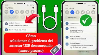 Cómo solucionar el problema del conector USB de Samsung conectado y desconectado nuevo proceso [upl. by Jere]