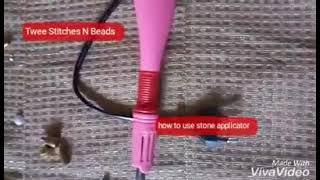 How to use Hotfix Rhinestone Applicator to Stone Fabric hotfixapplicator stoning [upl. by Theall]