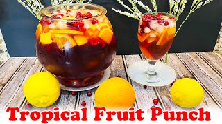 Easy tropical Fruit Punch recipe [upl. by Nathaniel]