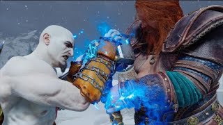 God Of War Ragnarok Young Kratos Vs Thor Boss Fight [upl. by Ecahc]