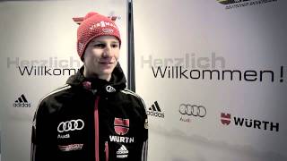 Skispringen Interview mit Karl Geiger 21122012 [upl. by Goss]