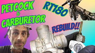 RT180 DIRT BIKE PETCOCK amp CARB REBUILD [upl. by Nikaniki]