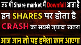 Ye stocks Down honge  Jab bhi stock market me downfall aaega [upl. by Piggy]