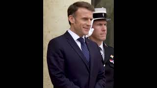 French President Macron meets with NATO SecretaryGeneral Rutte [upl. by Ellirehs]