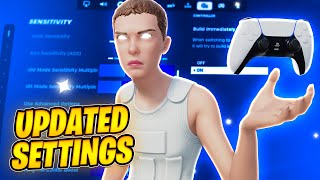 NEW BEST Chapter 5 Season 2 Fortnite Controller Settings PS5XBOXPC [upl. by Ailic897]