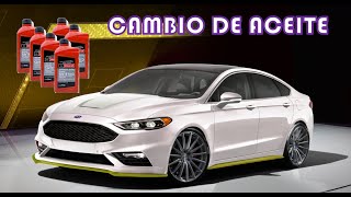 AFINACION FORD FUSION 25L PARTE 5 CAMBIO DE ACEITE [upl. by Nnylakcaj710]