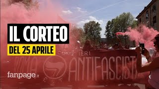 Roma il messaggio al governo dal corteo del 25 aprile quotLa Costituzione è antifascista e anche noiquot [upl. by Femmine]