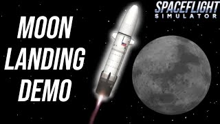 Hydra Moon Landing Demo  SFS [upl. by Naerda949]