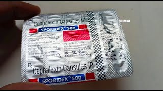 Sporidex 500 Mg Capsule  Sporidex Capsule Use In Hindi  Cephalexin Capsules IP 500mg Hindi 500 [upl. by Monjo]