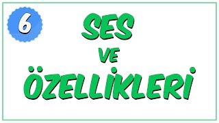 6Sınıf Fen Bilimleri  Ses ve Özellikleri [upl. by Bethany203]