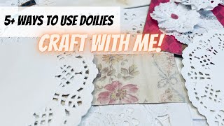 Got Doilies Different Ways To Use Them In Your Journals  Craft Projects  DIY  Beebeecraft [upl. by Anael]