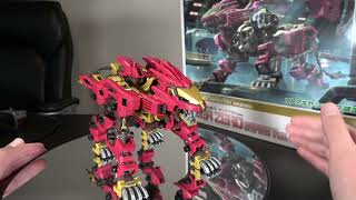 Zoids Kotobukiya HMM Empire Liger Zero Model Kit Review [upl. by Enyamart]