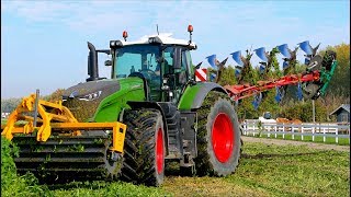 Ploughing Cover Crop  FENDT 1050 vario  Kverneland LO100 onland  Dondi Cut Roller  Immink [upl. by Dorrahs452]