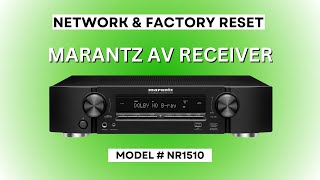 How To RESET MARANTZ AV RECEIVER [upl. by Erusaert647]