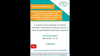 Avaliação dos fatores de risco associados à infecção por Enterococcus spp resistentes à vancomicin [upl. by Gnuhn]