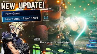 FF7 Remake Intergrade NEW Update quotNew Game Head Startquot  START OUT AT MAX LEVEL [upl. by Anujra478]