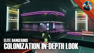 ELITE DANGEROUS  Colonization InDepth Look [upl. by Eitirahc]