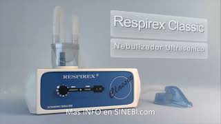 Nebulizador Ultrasonico Respirex Classic Clasico o Profesional Temporizado SINEBI [upl. by Manfred187]