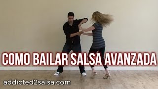 Como Bailar Salsa  Pasos de Salsa Avanzado [upl. by Zechariah]