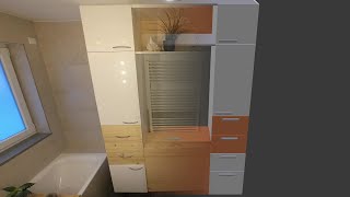 Schrank selber bauen Tipps und Tricks  Von der Konstruktion bis zur Umsetzung Badschrank [upl. by Merkle488]