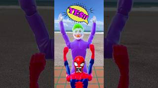 PoIpOiPoIpOiPoIpOiPoPi  Spider man Teases Joker  Marvel Toys shorts funny [upl. by Annert336]