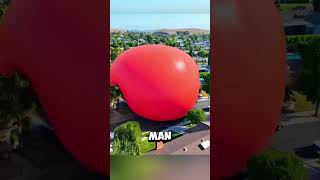 This big balloon caused a tsunami in this city 😱 shorts viral [upl. by Jezabel]