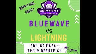 SP Bluewave VS Pine Hills Lightning GBL div1 SemiFinal Game 1 [upl. by Adiesirb]