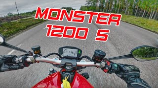 DUCATI MONSTER 1200 S TEST RIDE [upl. by Nawuq]