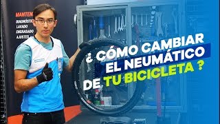 ¿Cómo cambiar el neumático de tu bicicleta [upl. by Templer]