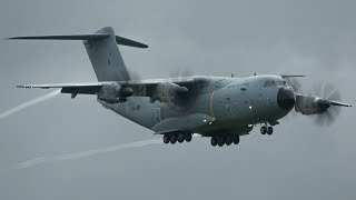 Airbus A400M Landing amp Takeoff at TamperePirkkala [upl. by Aciret740]