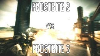 Frostbite 2 vs Frostbite 3 BF3 amp BF4 trailer Comparison [upl. by Eanehs]