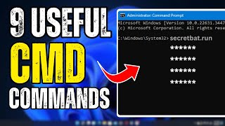 9 Useful⚡Windows CMD Commands You Should Know in 2024 [upl. by Sivahc534]